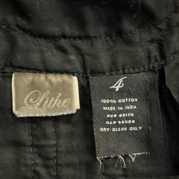 Anthropologie x Lithe Square Neck Pintuck Eyelet Dress Sheer Whimsigoth Boho - Picture 9 of 9